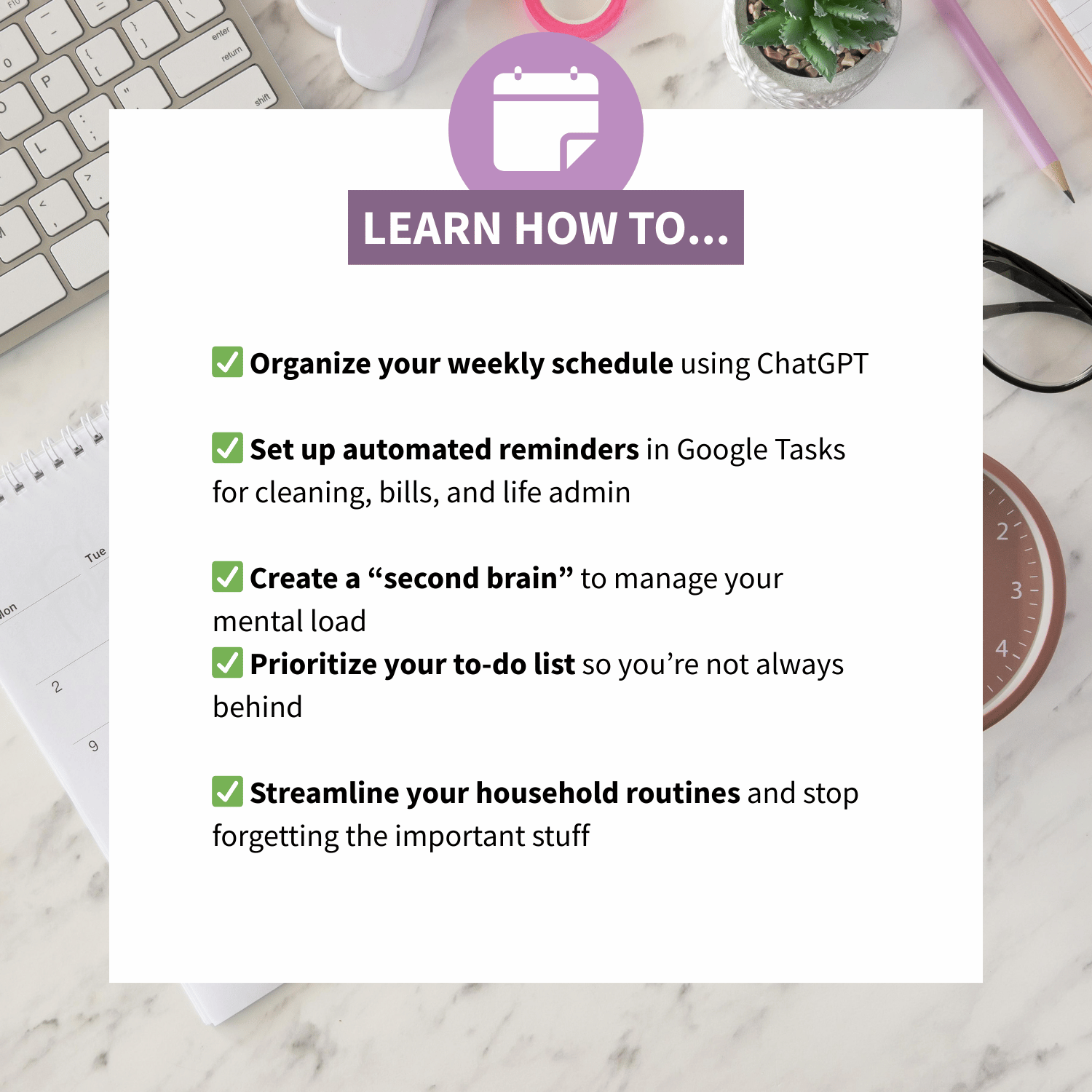 Take Back Your Time: The AI System to Organize Your Week, Household & To-Do List