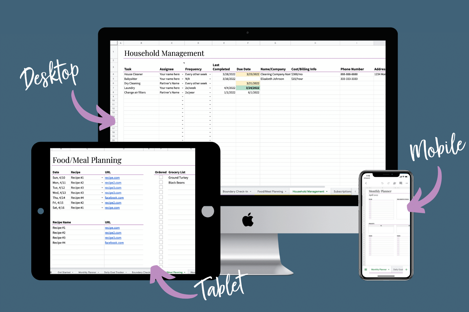Family Boss Spreadsheet is a home management spreadsheet that helps you manage everything about your life digitally in one place.