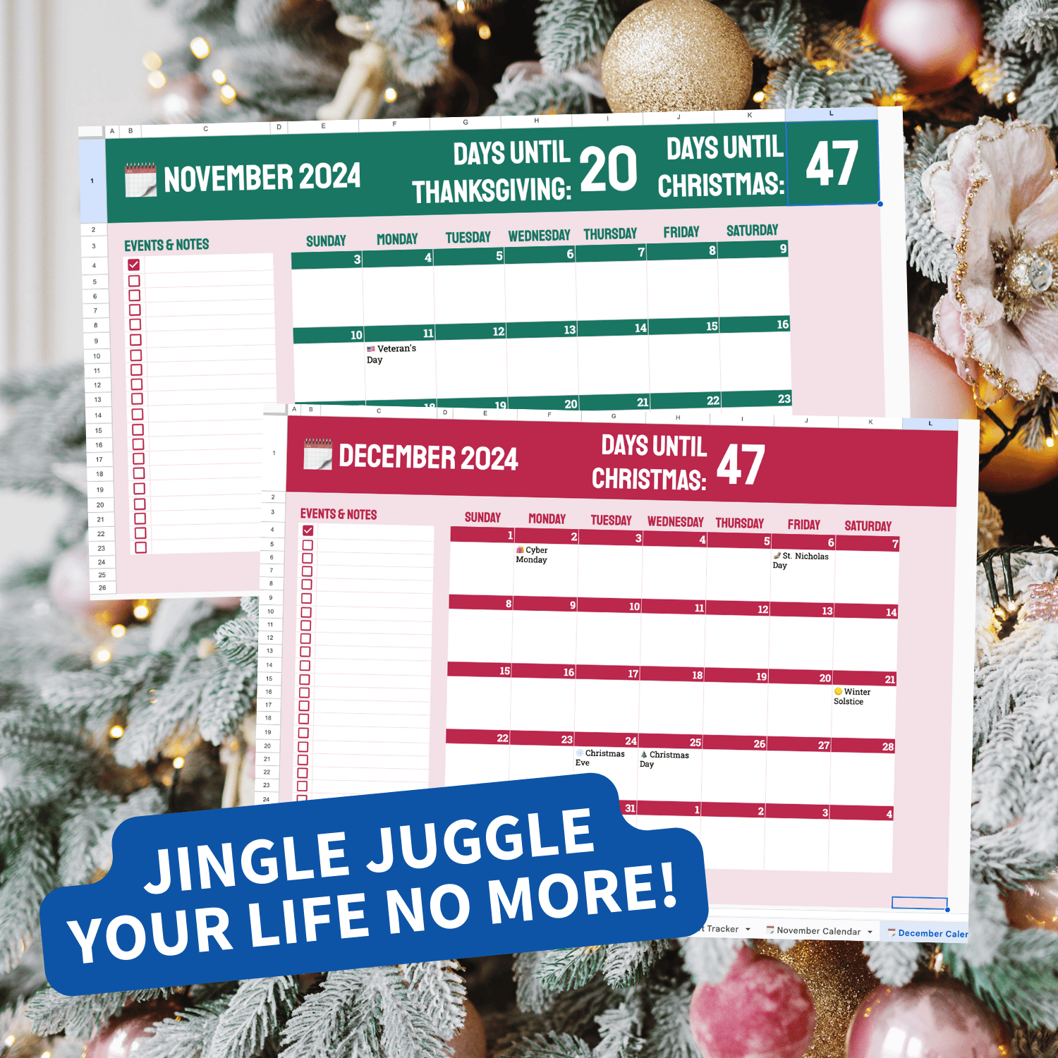 Jingle Juggle Your Life No More! 2 Calendars