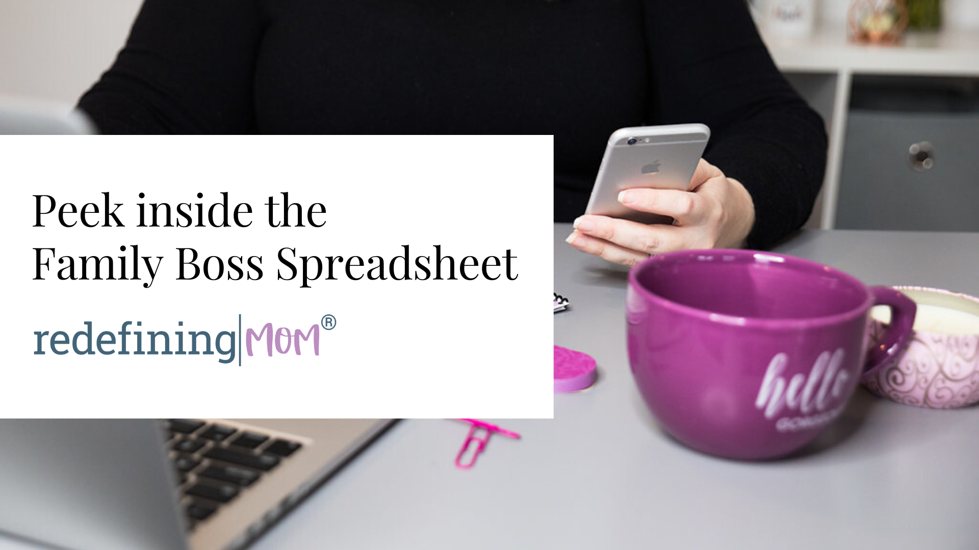 Peek inside the Family Boss Spreadsheet. The home management spreadsheet that helps you manage everything about your life digitally in one place.